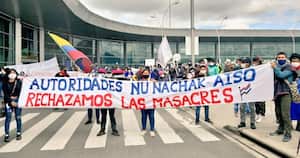 Protesta de indígenas en El Dorado