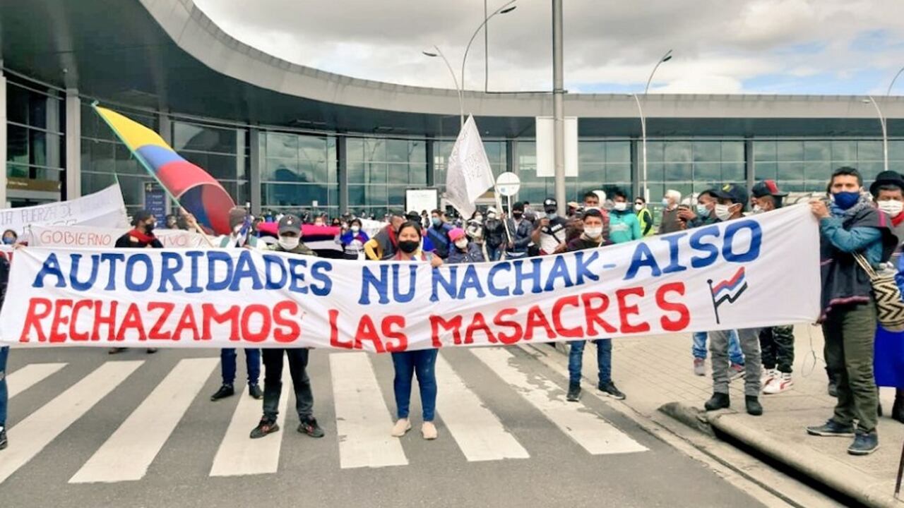 Protesta de indígenas en El Dorado