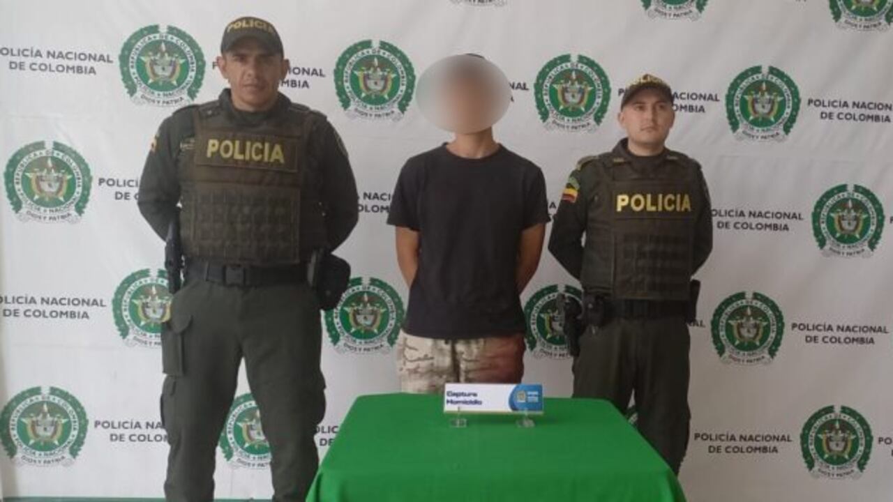Presunto homicida capturado en Bucaramanga.