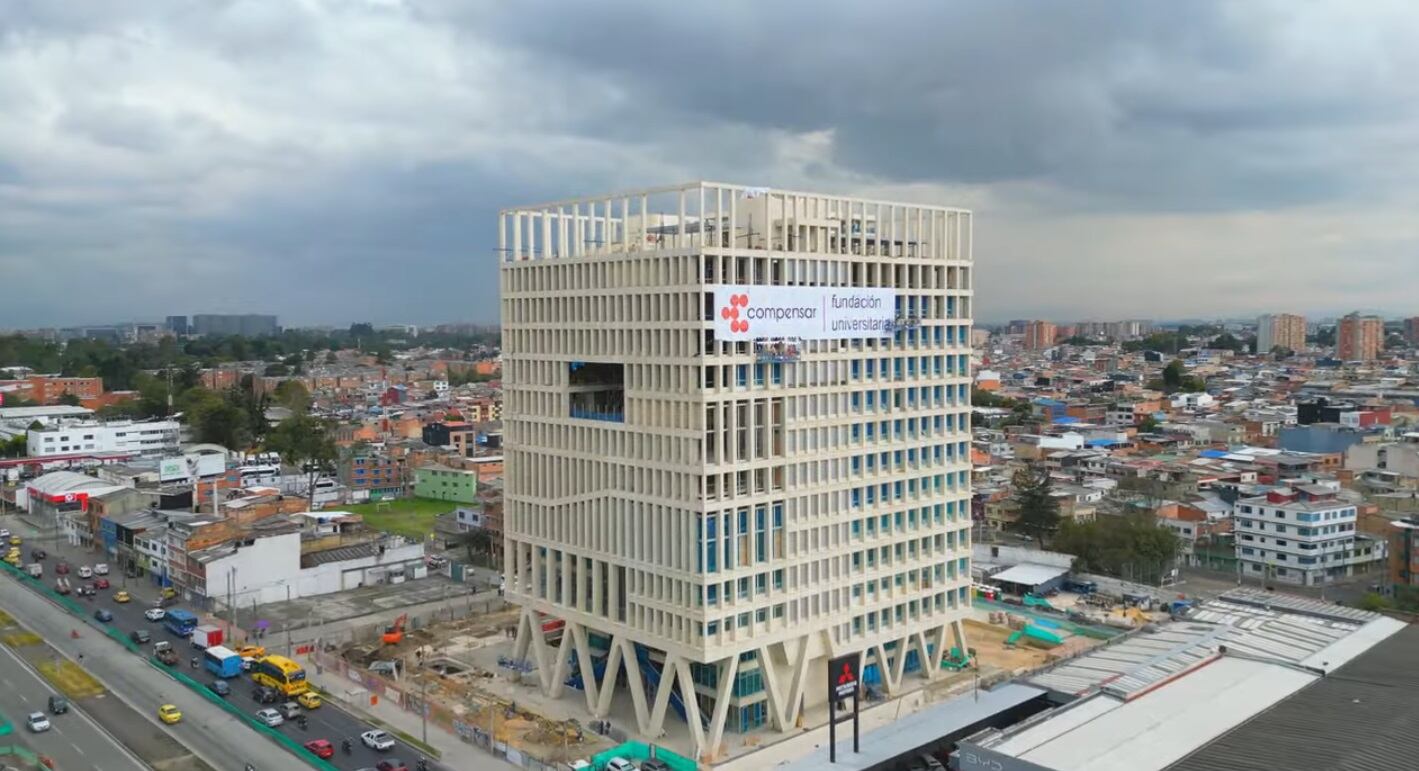 El nuevo campus de la UCompensar tendrá 15 pisos, 53 aulas modernas y 53 laboratorios.