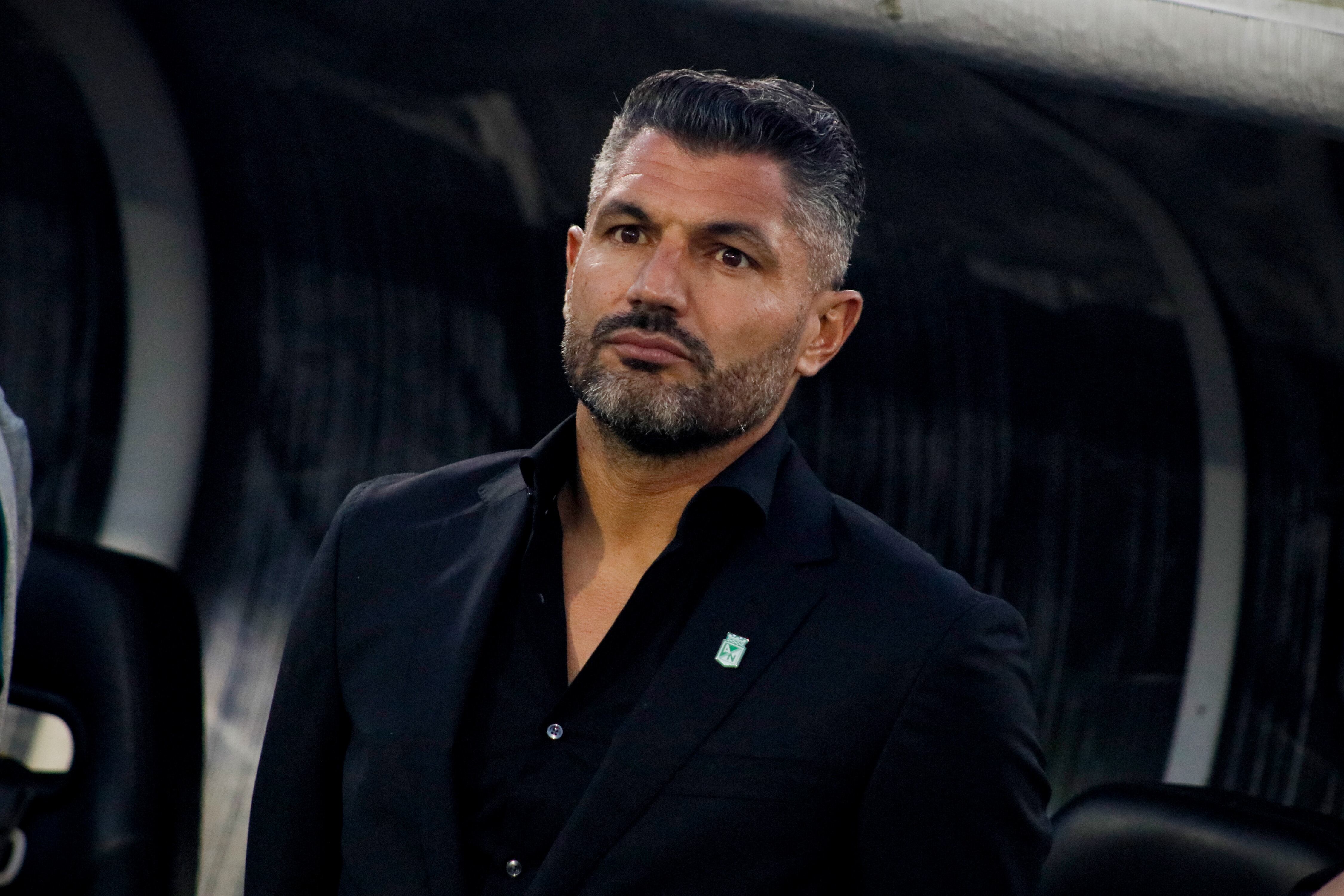 Atletico Nacional's team manager Javier Gandolfi during the BetPlay Dimayor League match between Millonarios F.C and Atletico Nacional in Bogota, Colombia's El Campin Stadium April 13, 2025. (Photo by: Jorge Londono/Long Visual Press/Universal Images Group via Getty Images)