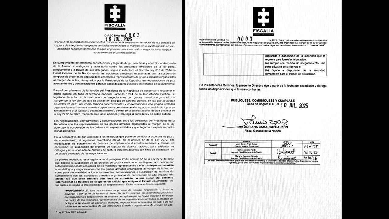 La directiva de la Fiscalía advierte que no se pueden solicitar órdenes de captura y los detenidos en flagrancia deben quedar en libertad.