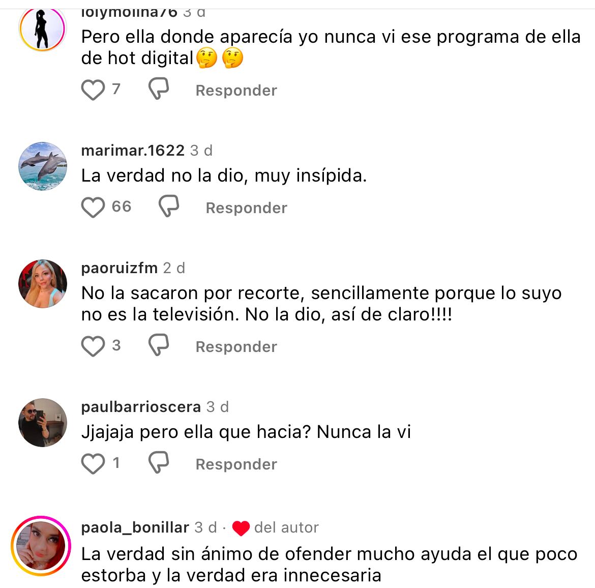 Críticas a Ornella Sierra por su trabajo de host digital en 'La casa de los famosos'