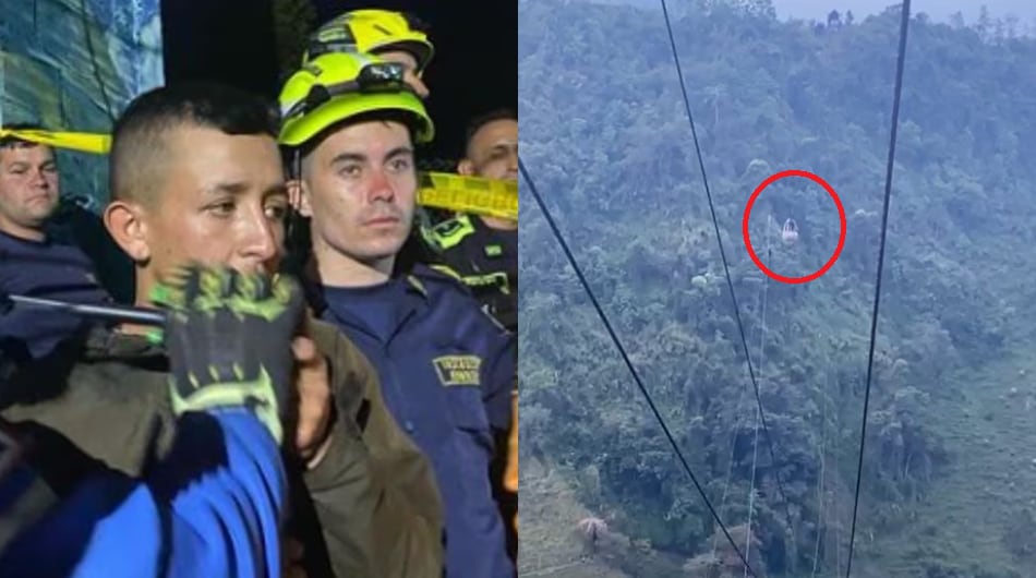 Juan Camilo Chaparro Cardona habla del drama que vivió sobre cable aéreo en Caldas.