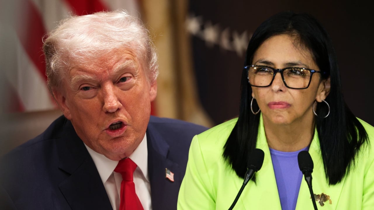 Donald Trump sostiene que la relación con Delcy Rodríguez es muy buena.