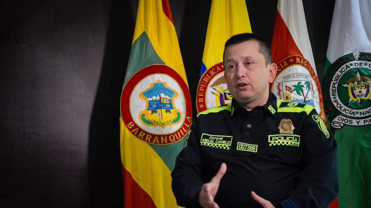 Brigadier general Miguel Camelo, saliente comandante de la Policía de Barranquilla.