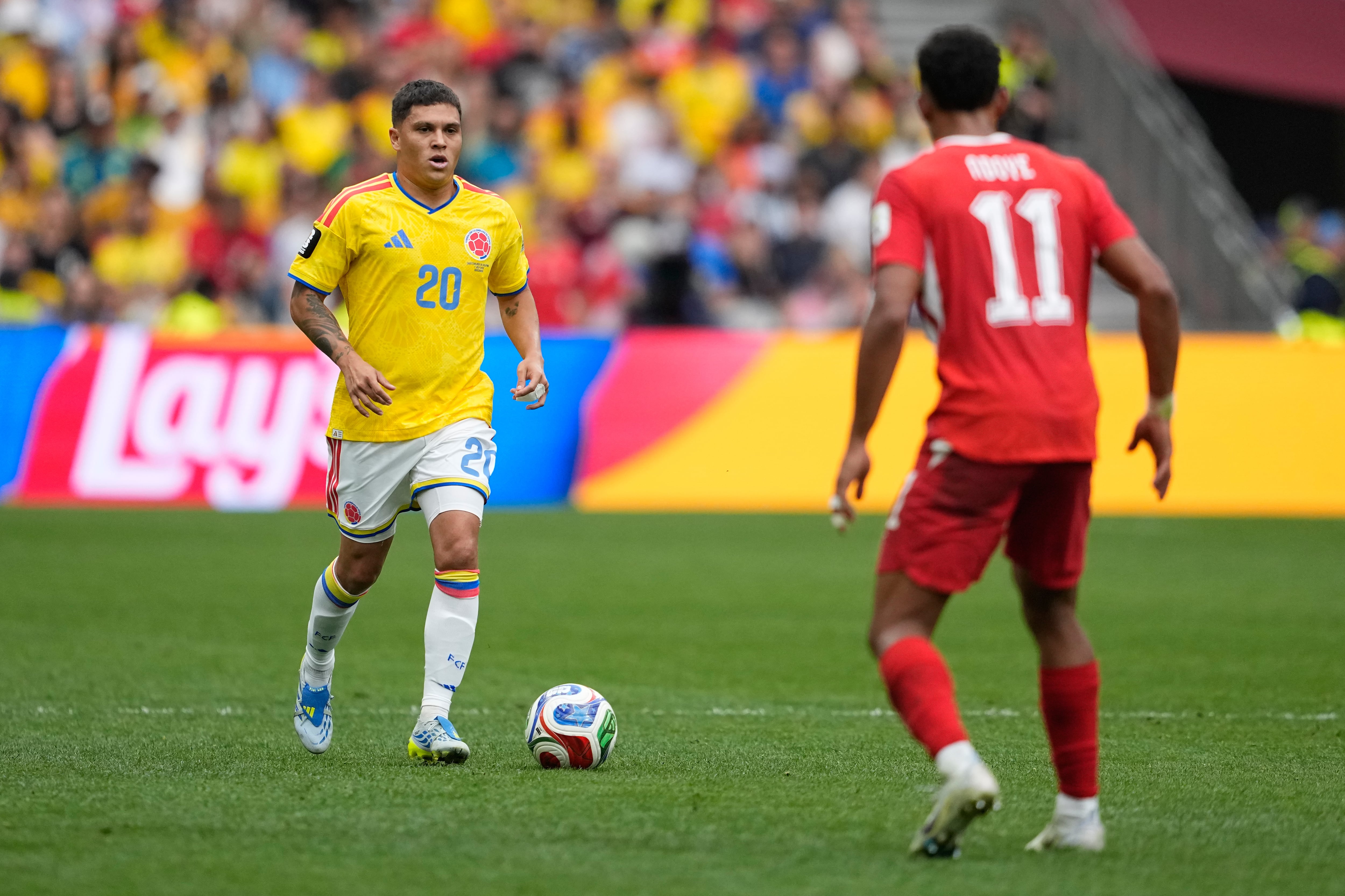 Juan Quintero entró para la segunda mitad. (AP Photo/Lindsey Wasson)