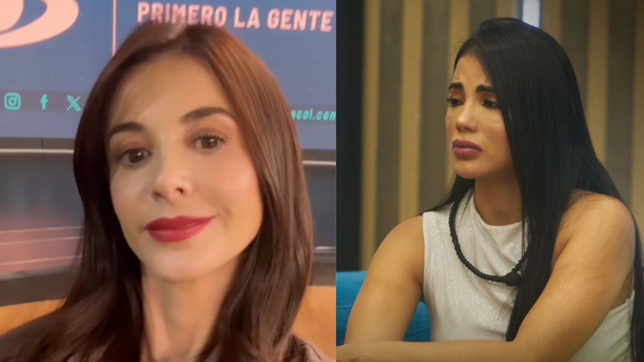 Alejandra Giraldo, presentadora de noticias, en contra de Karina García por comentario del perro pomerania.
