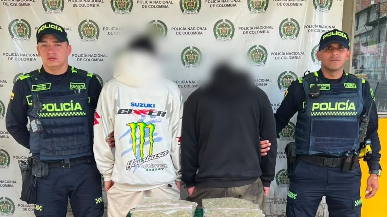 Caen dos extranjeros con más de 4 kilos de marihuana en el barrio Las Cruces.