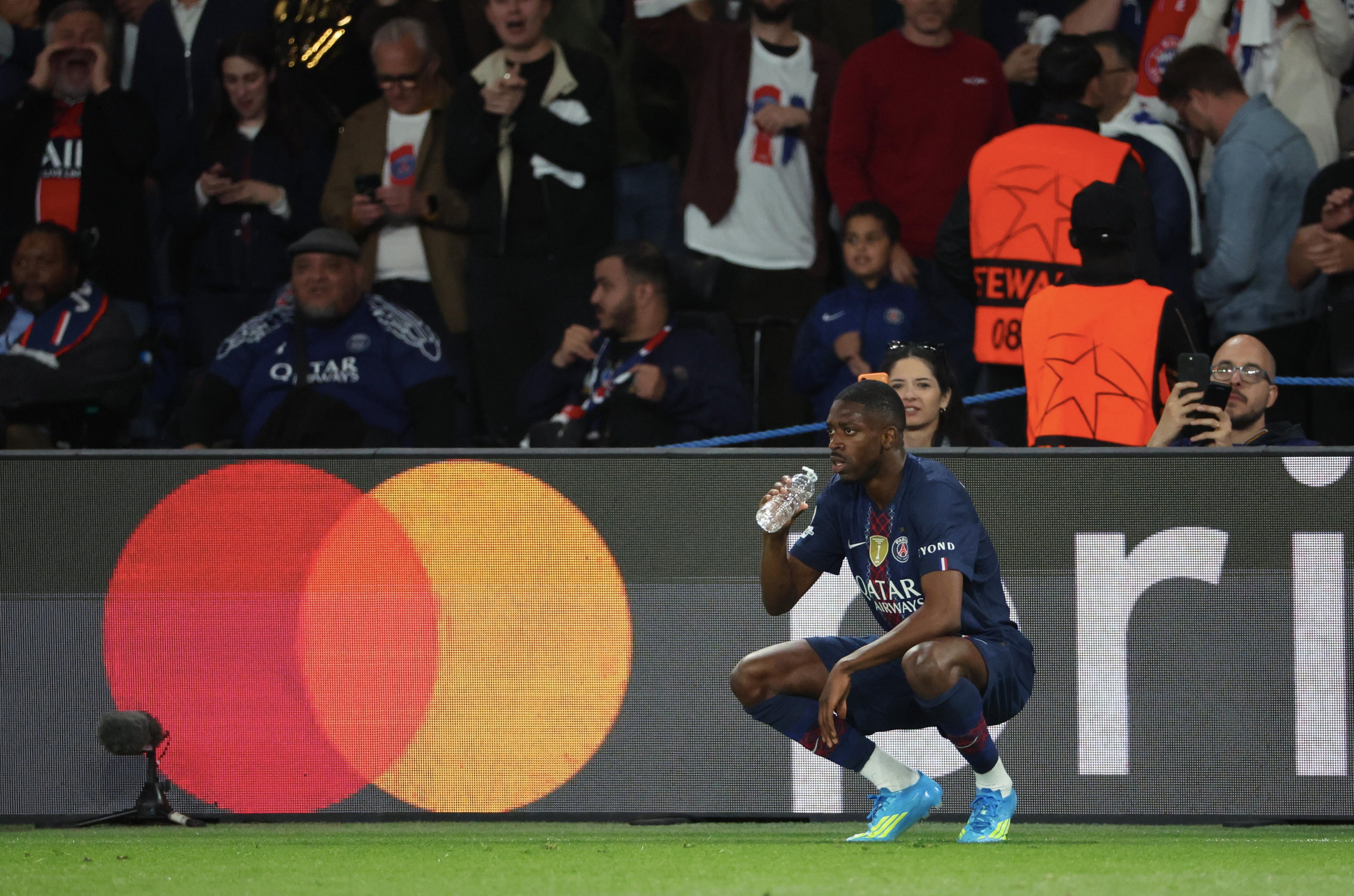 Ousmane Dembelé contra el Bayern Múnich.