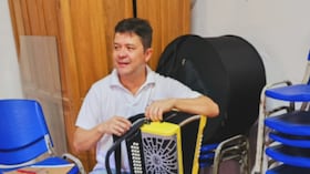 Joche Zuluaga, acordeonero colombiano.