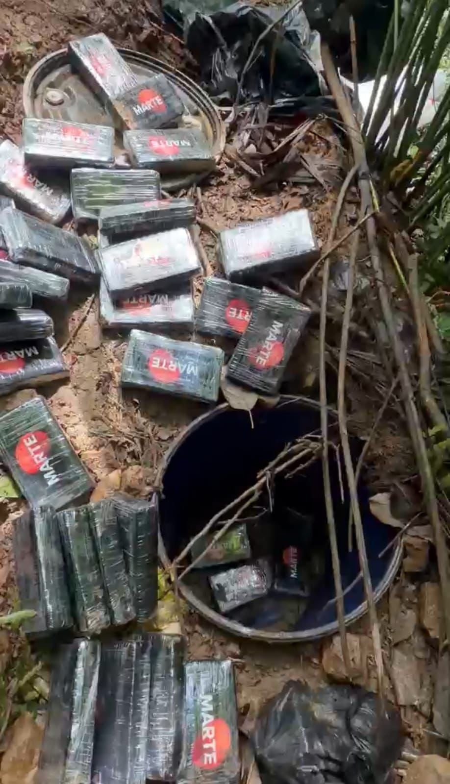 Laboratorio de cocaína del ELN en el Cesar.