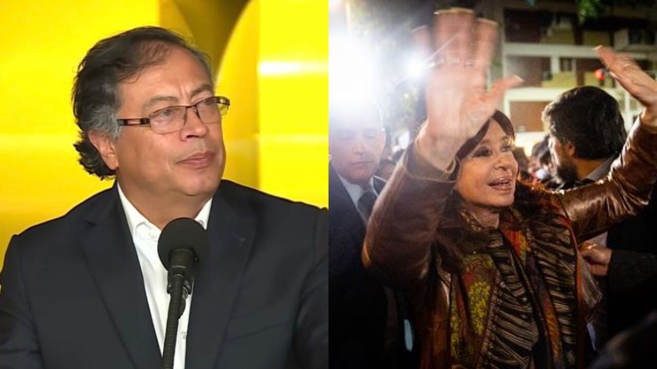 Gustavo Petro y Cristina Fernández de Kirchner