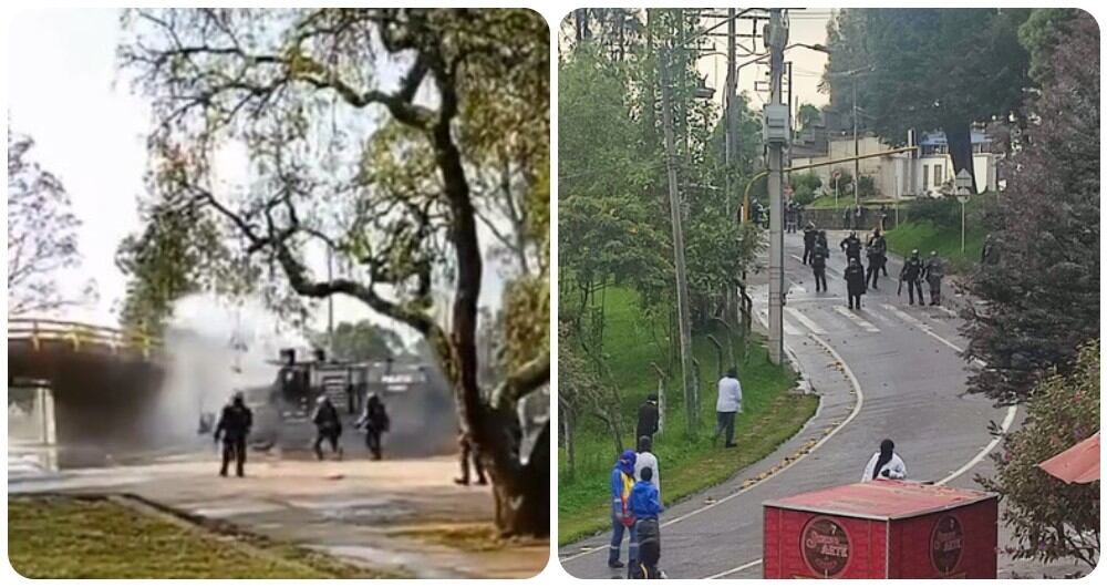 Protestas en la Universidad Nacional y Universidad Distrital en Bogotá