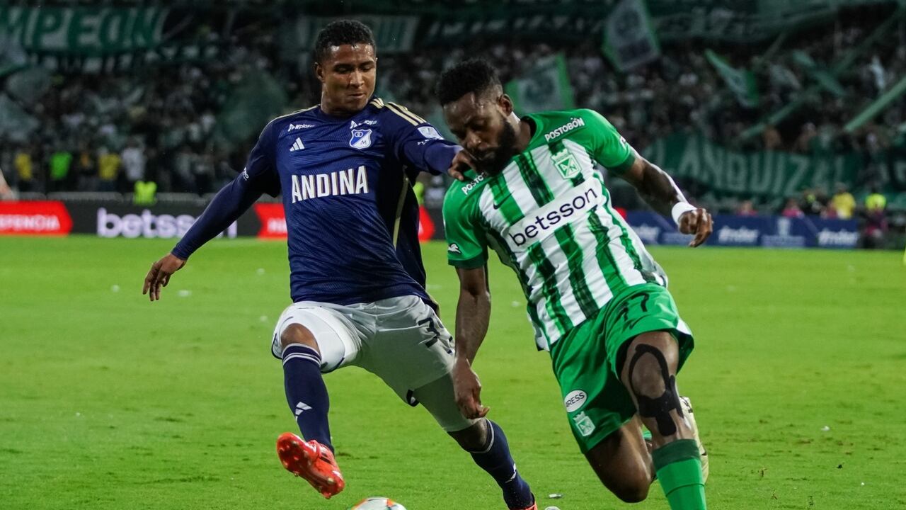 Imagen del partidazo entre Nacional y Millonarios en Medellín.