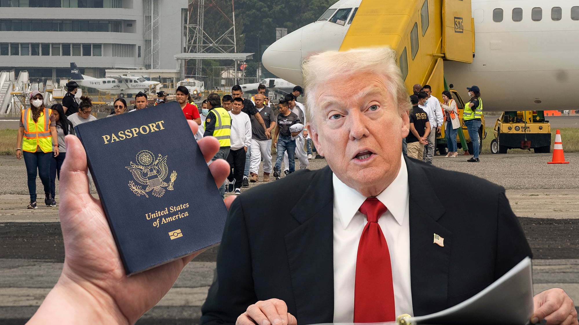 Pasaportes de EE. UU., migración en aeropuertos y Donald Trump