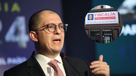 Exfiscal Francisco Barbosa y sede de la Fiscalía.