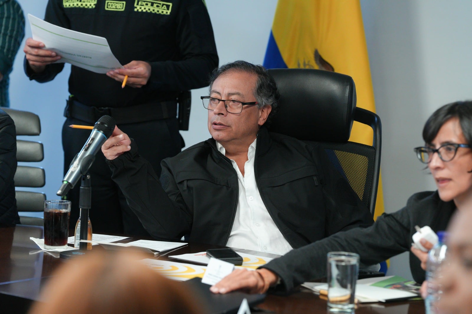 En la Sala de crisis nacional el mandatario recibió el balance de las operaciones que el Sistema Nacional del Riesgo de Desastres lleva a cabo para controlar las emergencias asociadas al Fenómeno de El Niño.