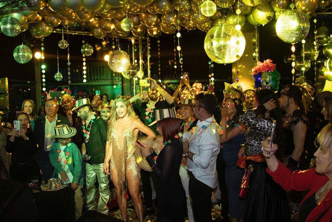 La presentadora deslumbró con su coreografía
