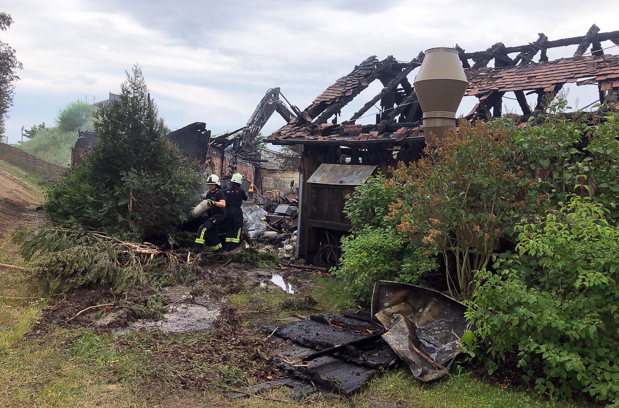 Incendio que destruyó una casa, imagen de referencia