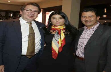 Juan Carlos Restrepo, Paula Jaramillo y Néstor Morales.