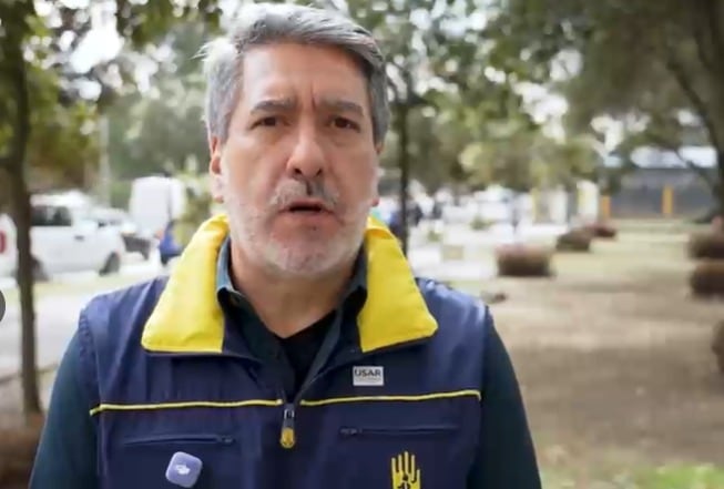 David Santiago Tamayo, director de la UNGRD, habla tras cumplirse un mes del terremoto en Colombia.,