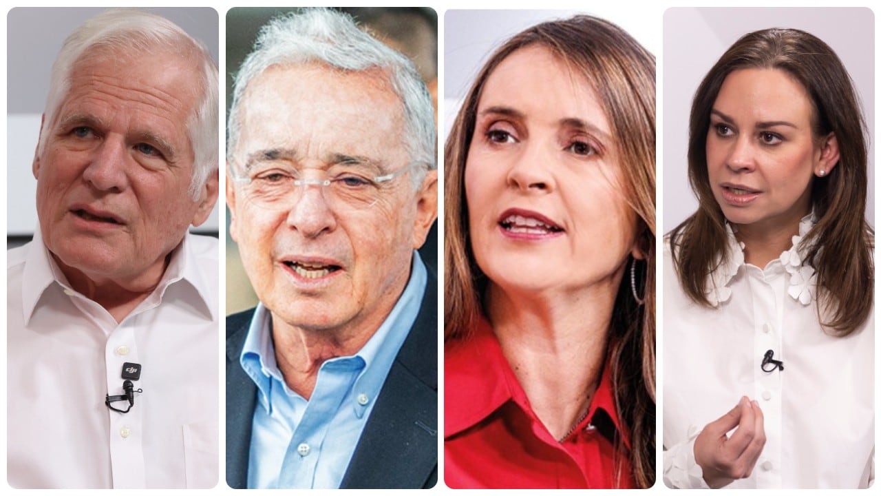 Miguel Uribe Londoño, Álvaro Uribe, Paloma Valencia y María Claudia Tarazona.