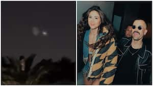 Mike grabó un raro objeto sobre el cielo. La dupla de artistas se encuentran en el Amantes Tour: Kai.