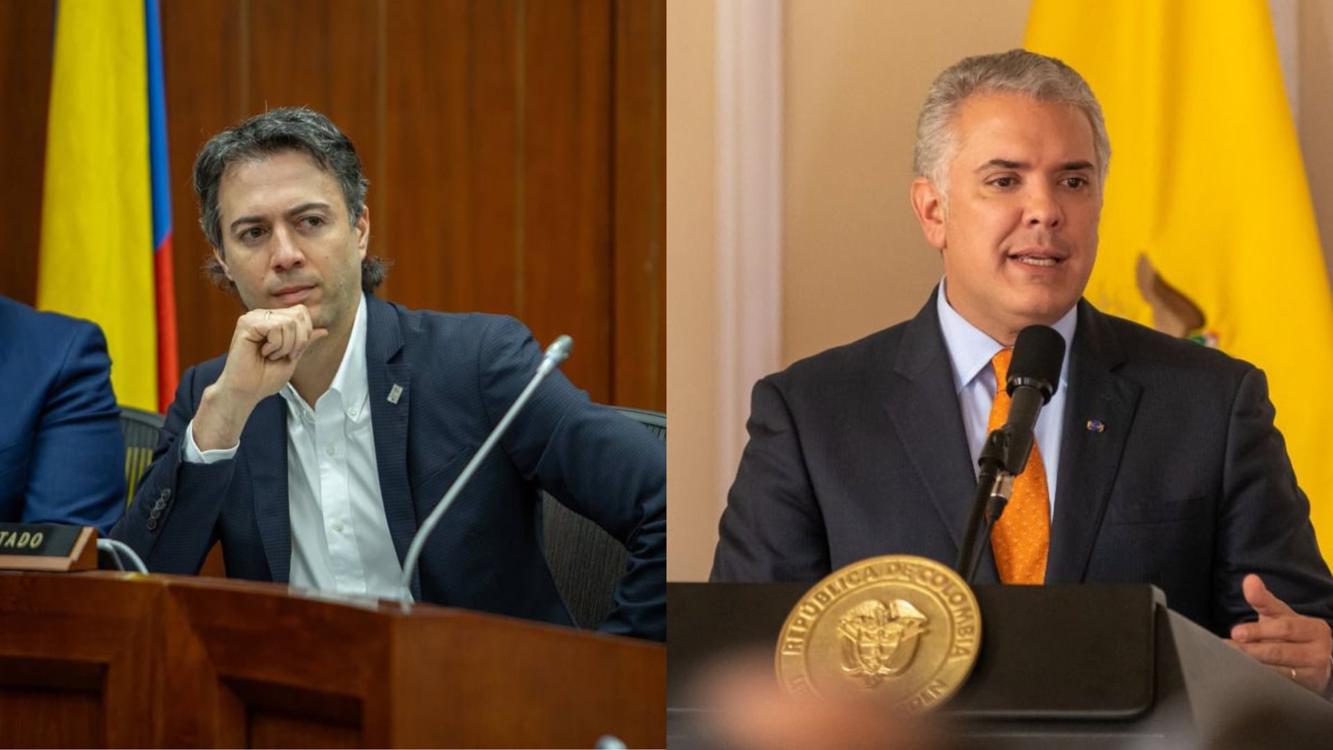 Daniel Quintero e Iván Duque.