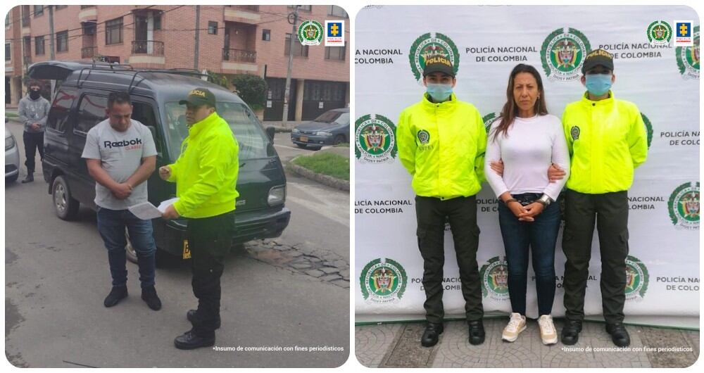 Dos de los capturados de la estructura 'Los rolos'