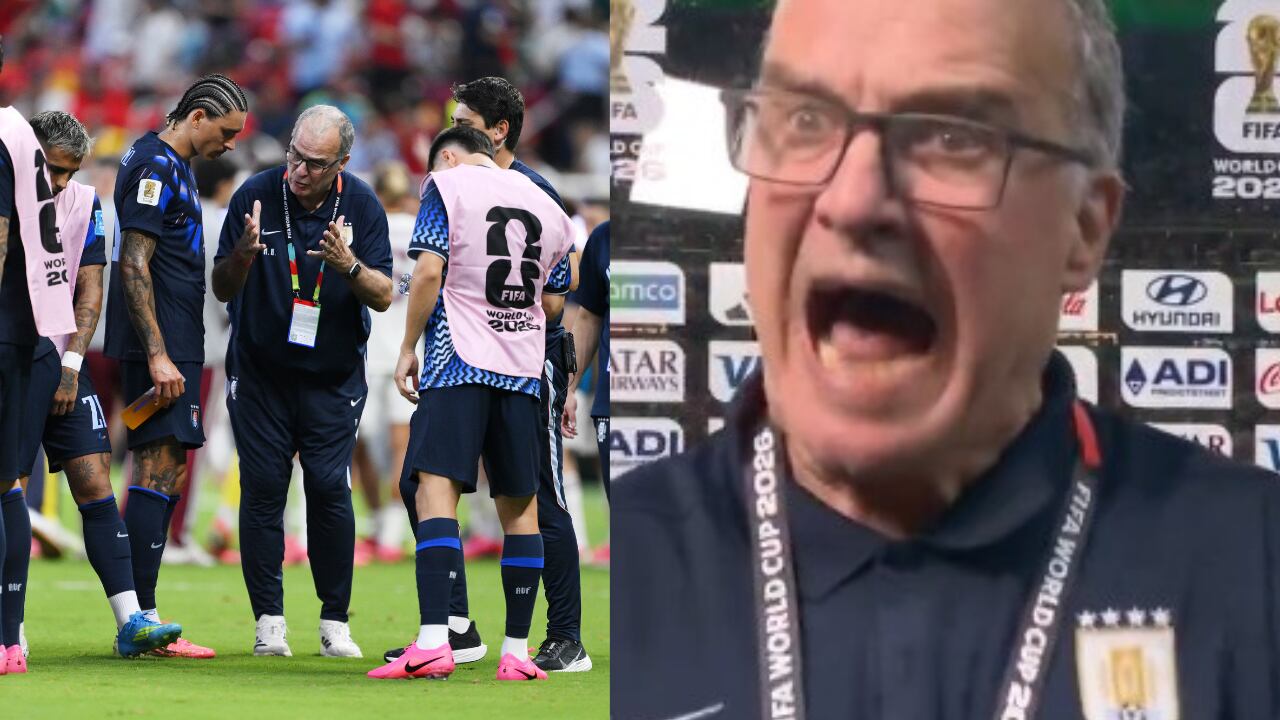 Marcelo Bielsa, en la mirada de los medios por su reacción explosiva a una reportera  tras la eliminación uruguaya del Mundial 2026 - Semana