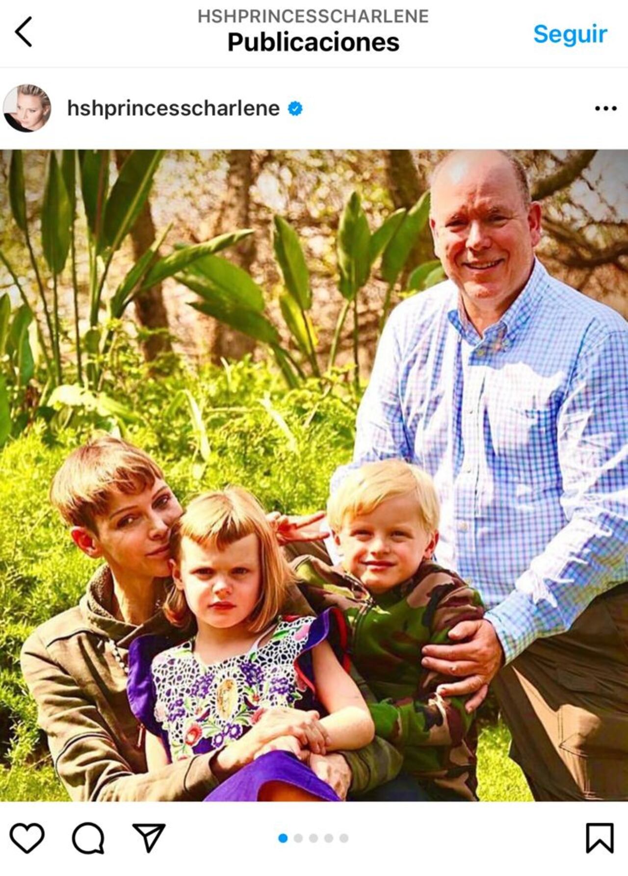 Charlene de Monaco y Alberto su esposo
@hshprincesscharlene