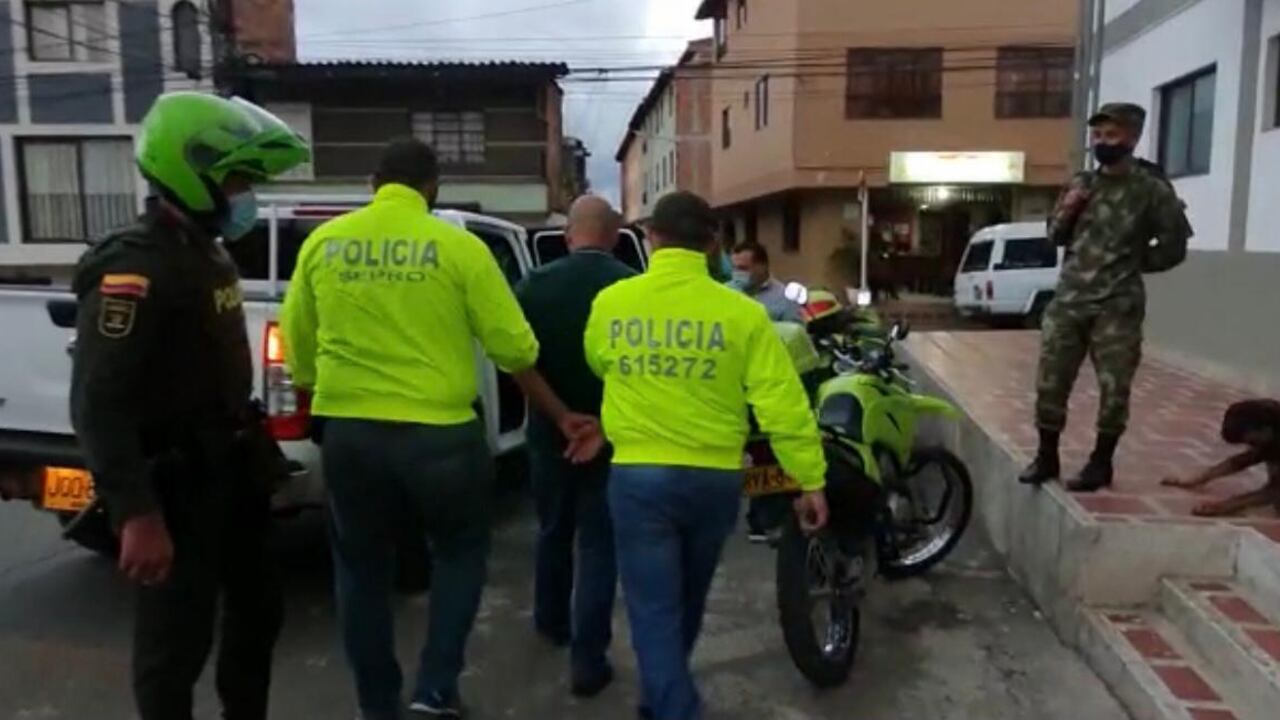 Las primeras imágenes de alias Manolo capturado