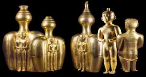 La belleza del tesoro es evidente, desde piezas como los poporos con figuras femeninas en relieve y las figuras fálicas. Según explica Gamboa, solo se conoce el paradero de una quinta parte.