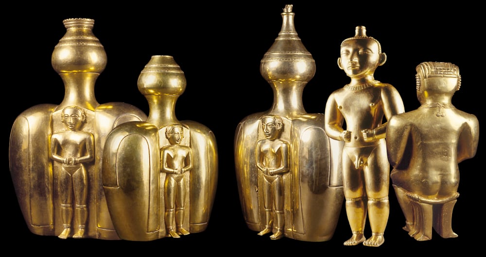 La belleza del tesoro es evidente, desde piezas como los poporos con figuras femeninas en relieve y las figuras fálicas. Según explica Gamboa, solo se conoce el paradero de una quinta parte.