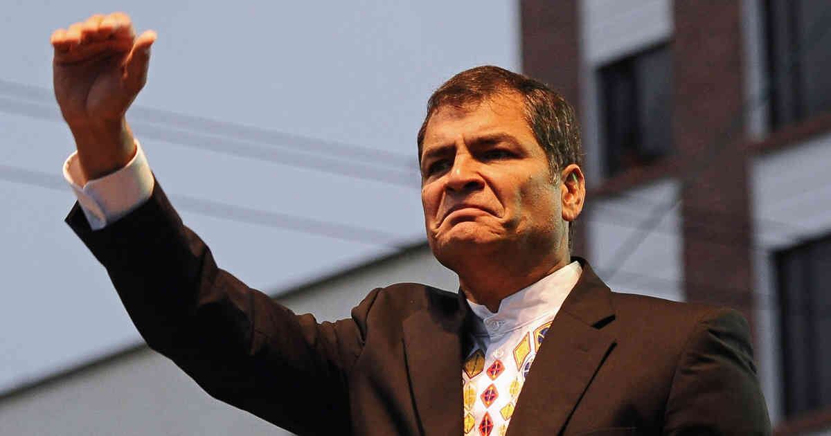 Rafael Correa, expresidente de Ecuador.