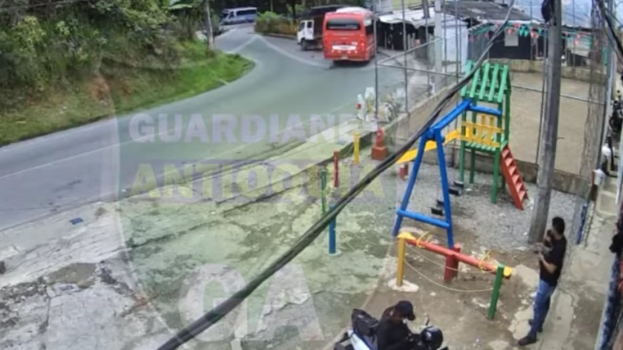 Bus accidentado en Antioquía.