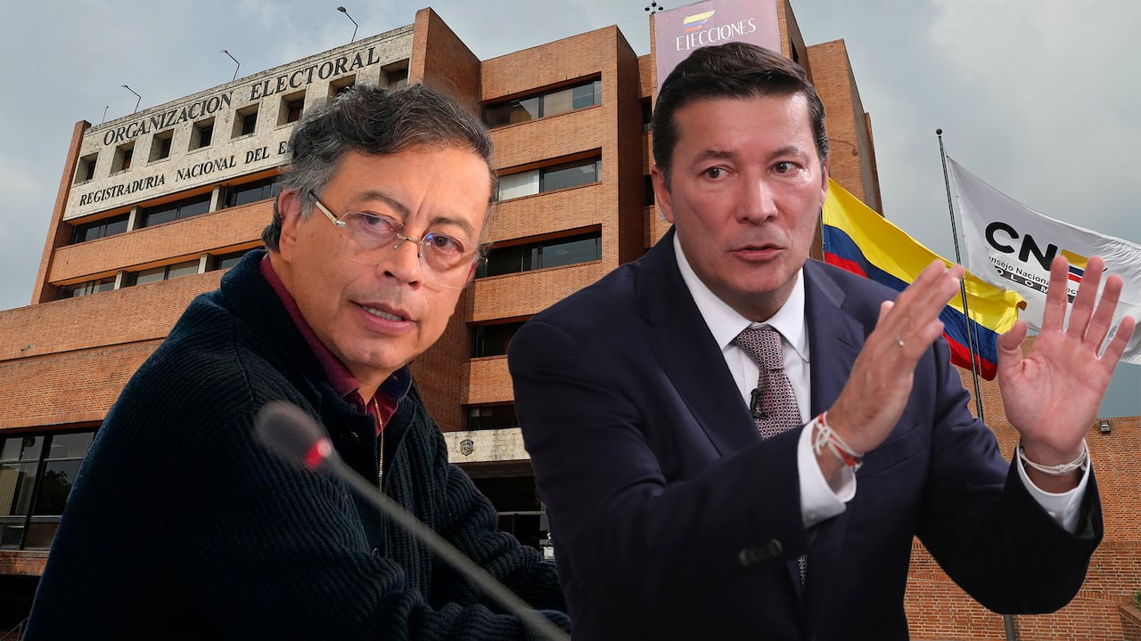 Nuevo rifirrafe entre Gustavo Petro y el registrador Hernán Penagos.