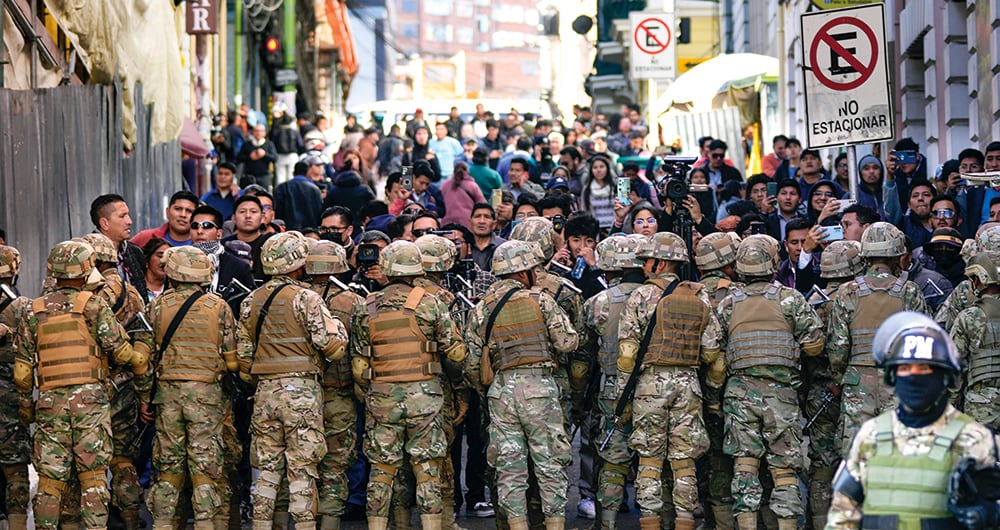 Intento de golpe de Estado en Bolivia.