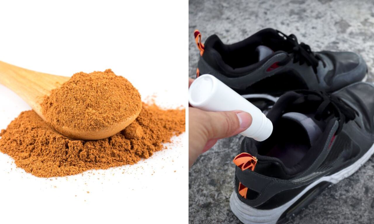Canela en los zapatos para atraer la buena suerte.