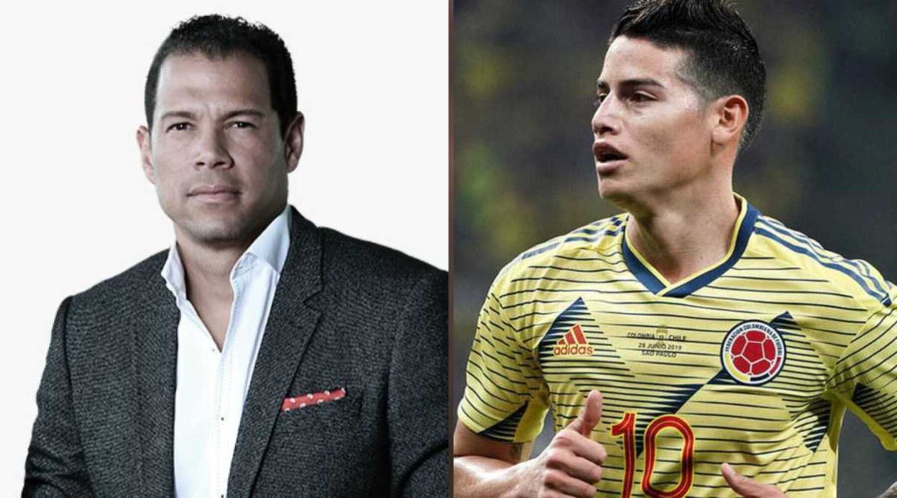 Óscar Córdoba y James Rodríguez