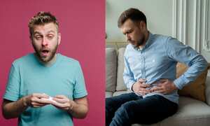 Resfriado y gases intestinales.