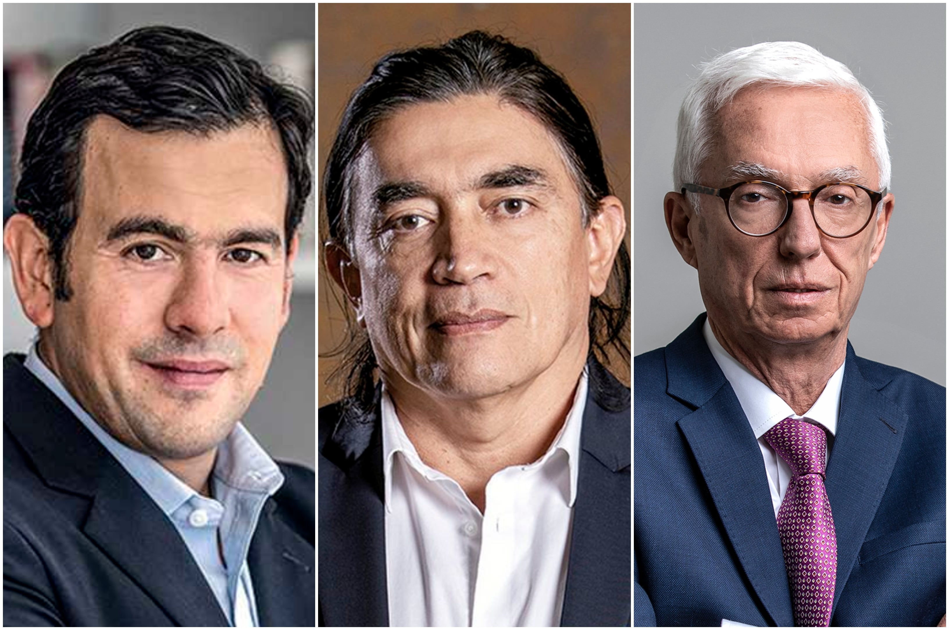 Rodrigo Lara, Gustavo Bolívar y Jorge Robledo.