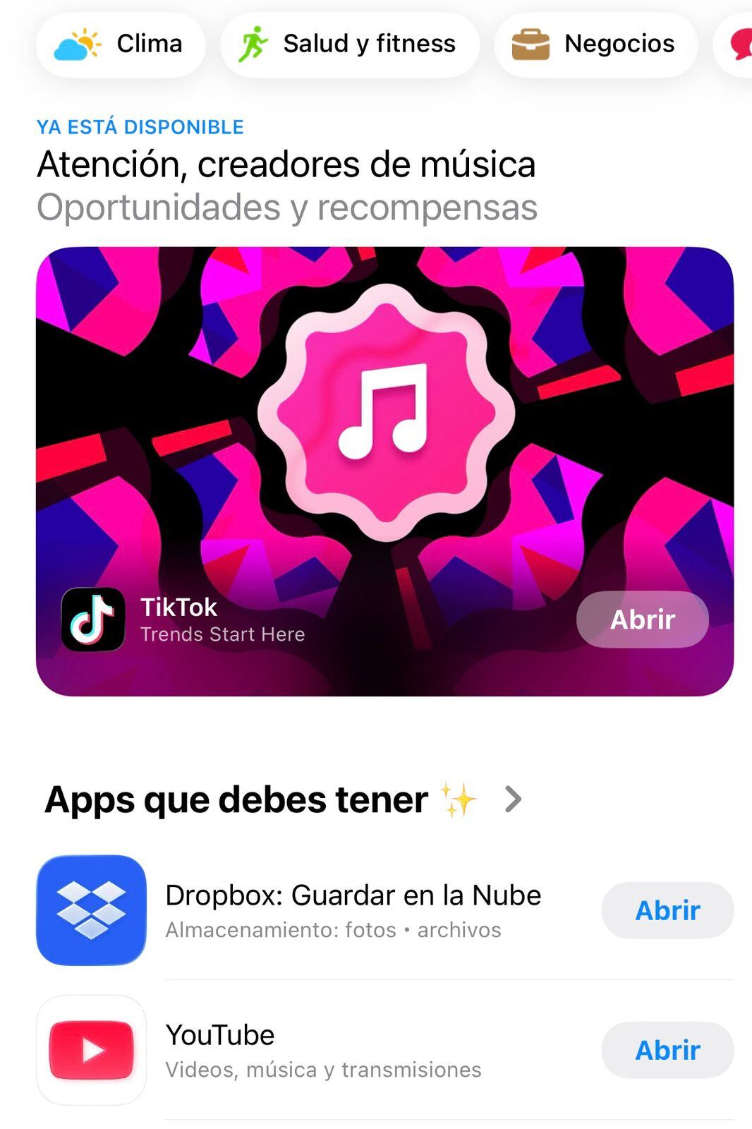 App Store es la tienda principal de la marca donde se pueden descargar todas las aplicaciones