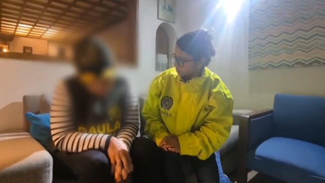 La mujer fue liberada por uniformados del Gaula de la Policía.