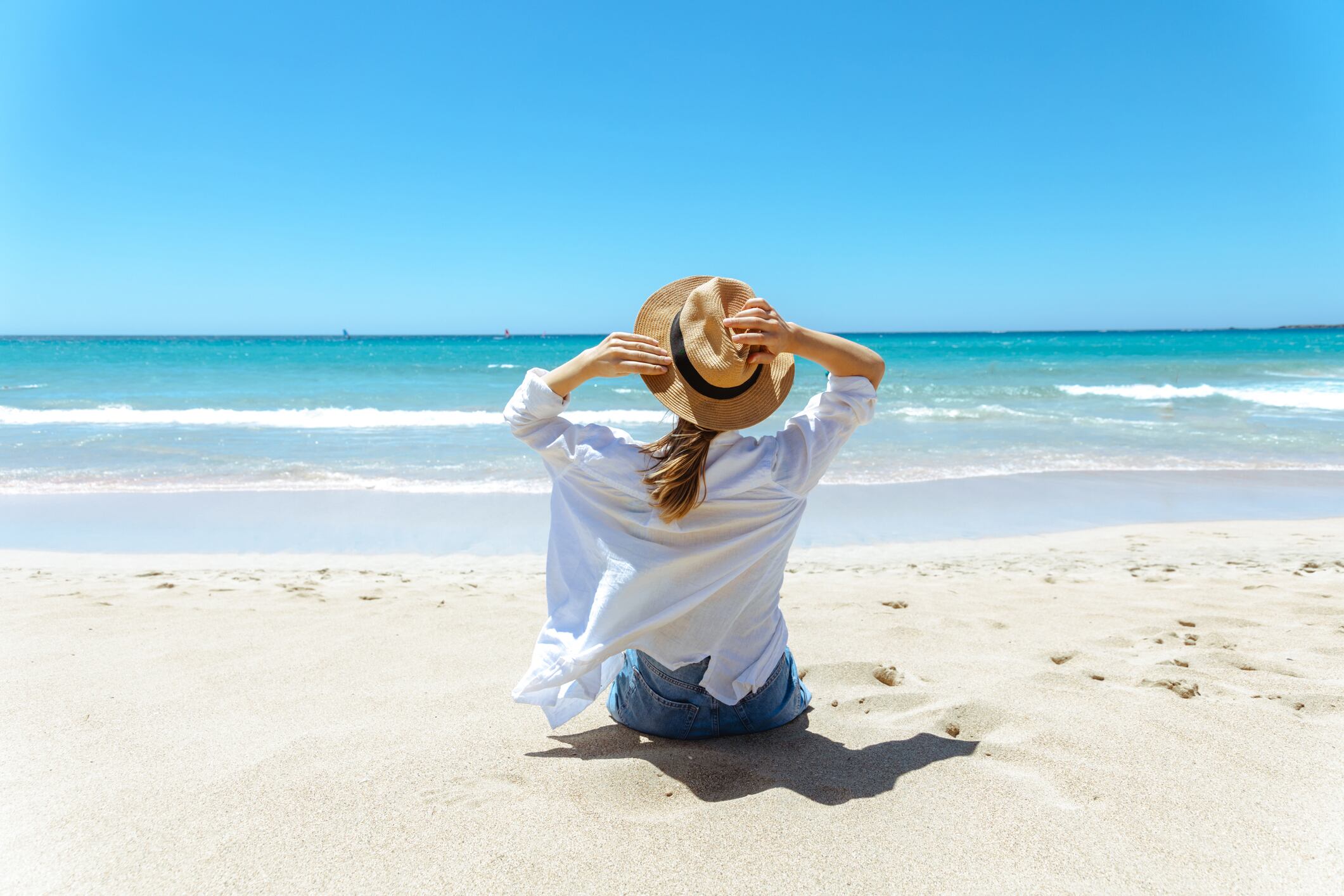 Persona en una playa