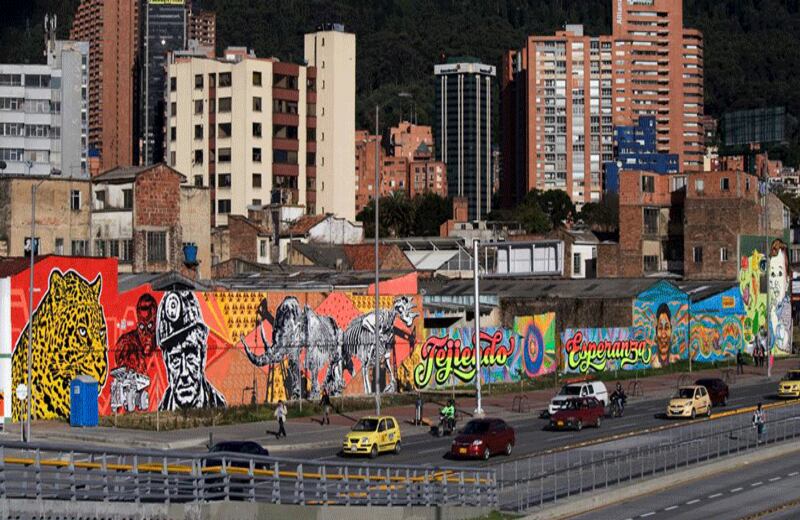 Intervención calle 26. Fotografía: Toxicómano