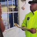 Al ser capturado por extorsión en Barranquilla, el sujeto no pudo contener el llanto.