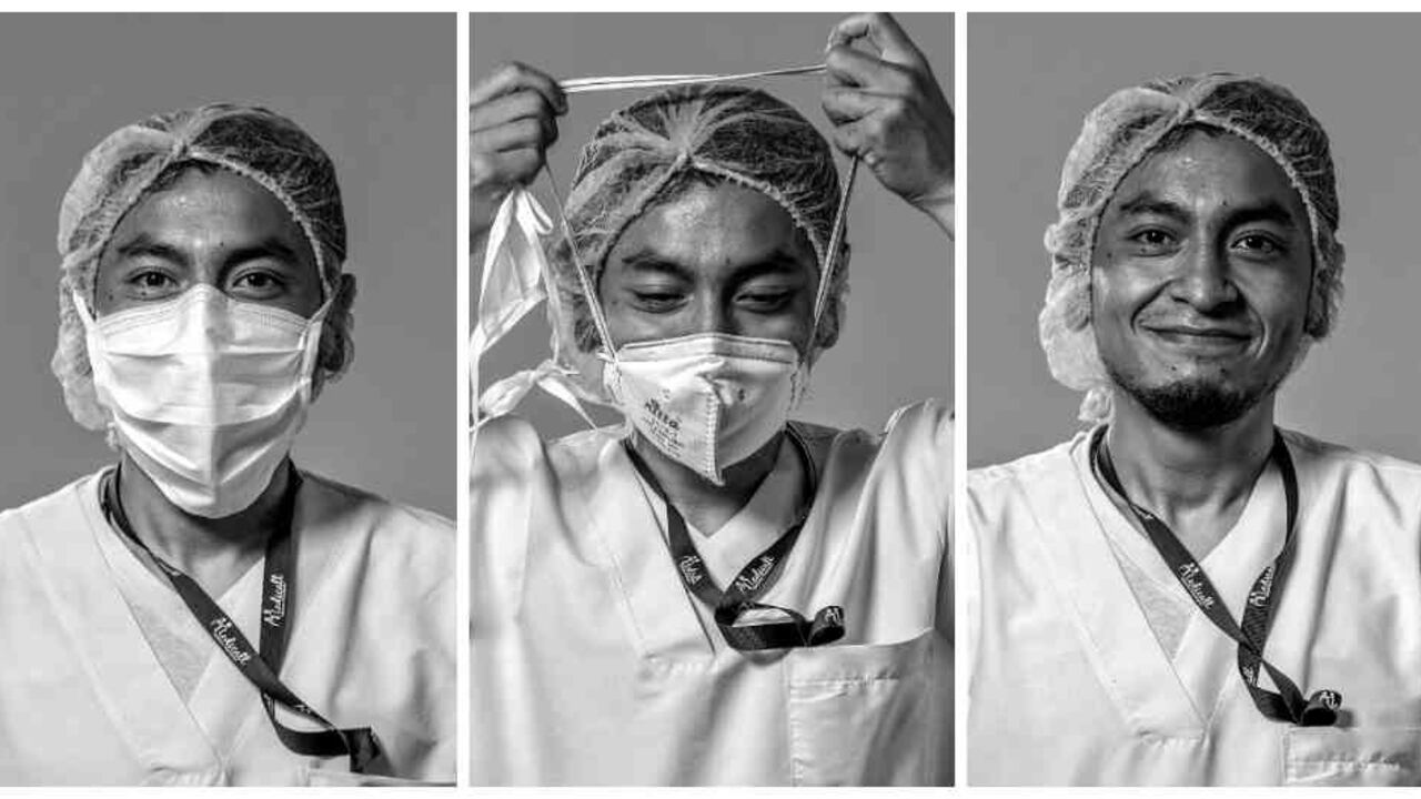 Daniel Ordóñez tiene 28 años y es auxiliar de enfermería del Hospital San José.