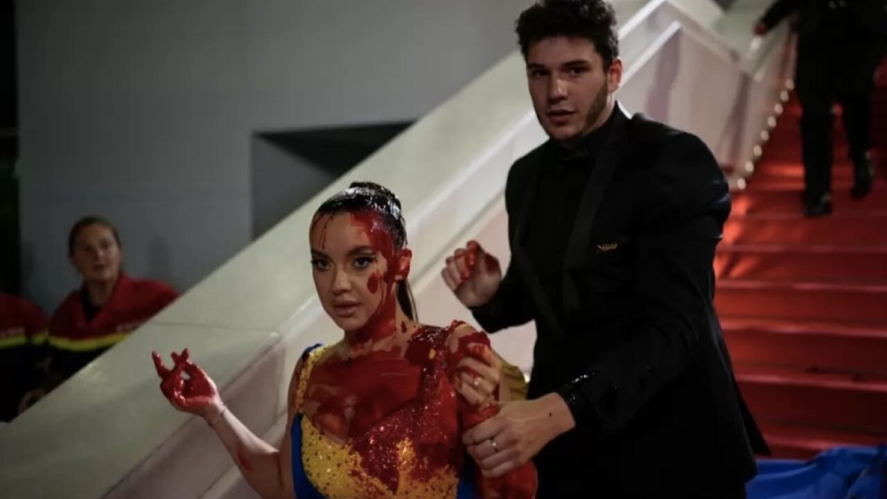 Ilona Chernobay fue quien sentó la voz de protesta en pleno festival de Cannes